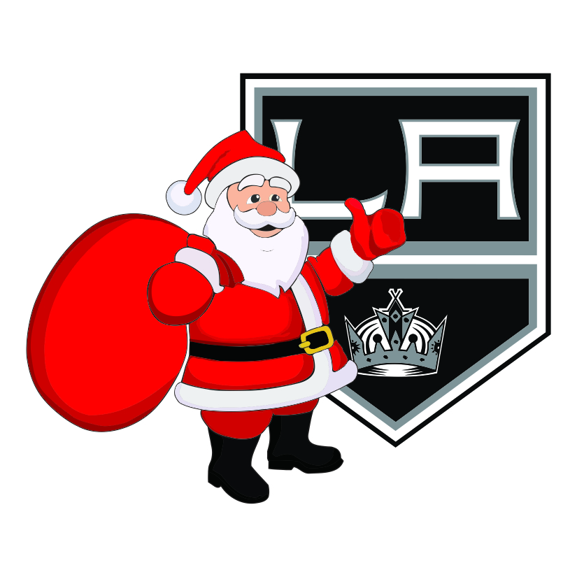 Los Angeles Kings Santa Claus Logo vinyl decal